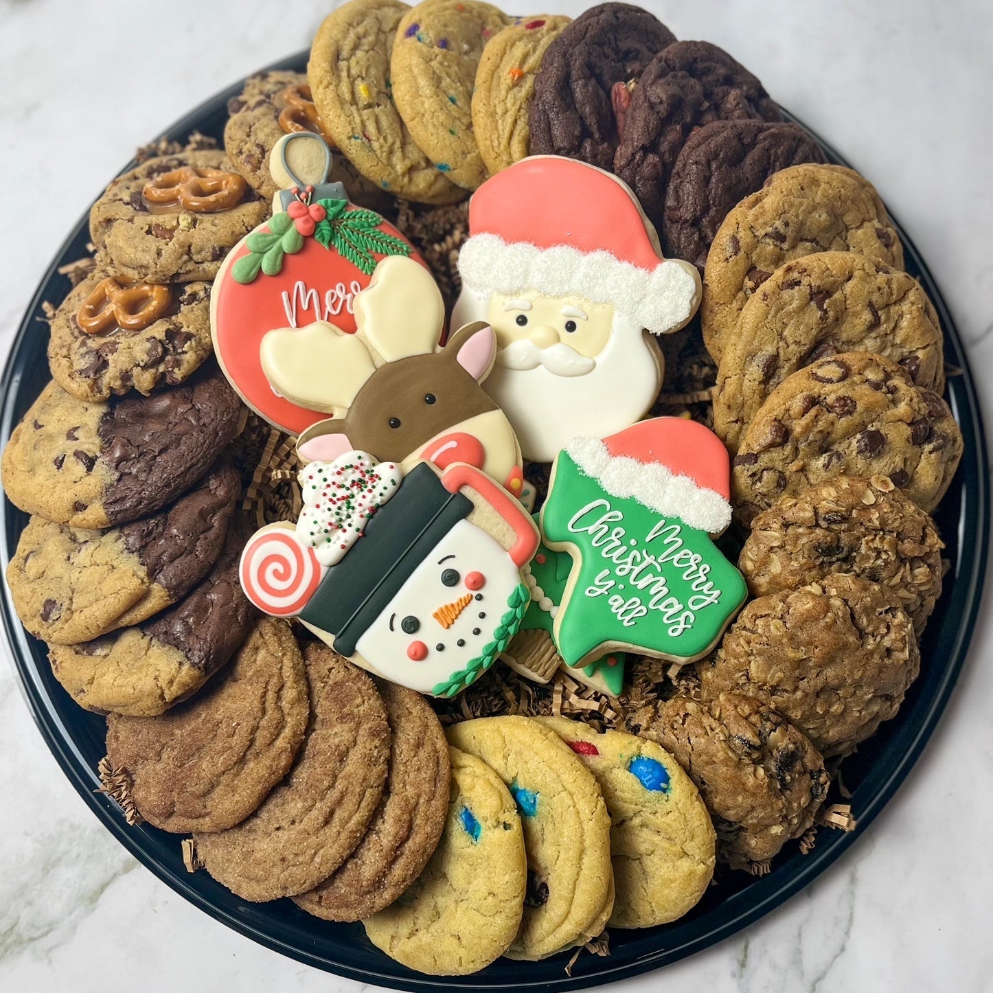 Holiday Cookie Tray is an assortment of several cookies