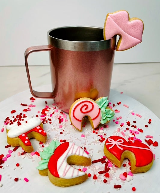 Valentine's Day Mug Toppers, Set of 5