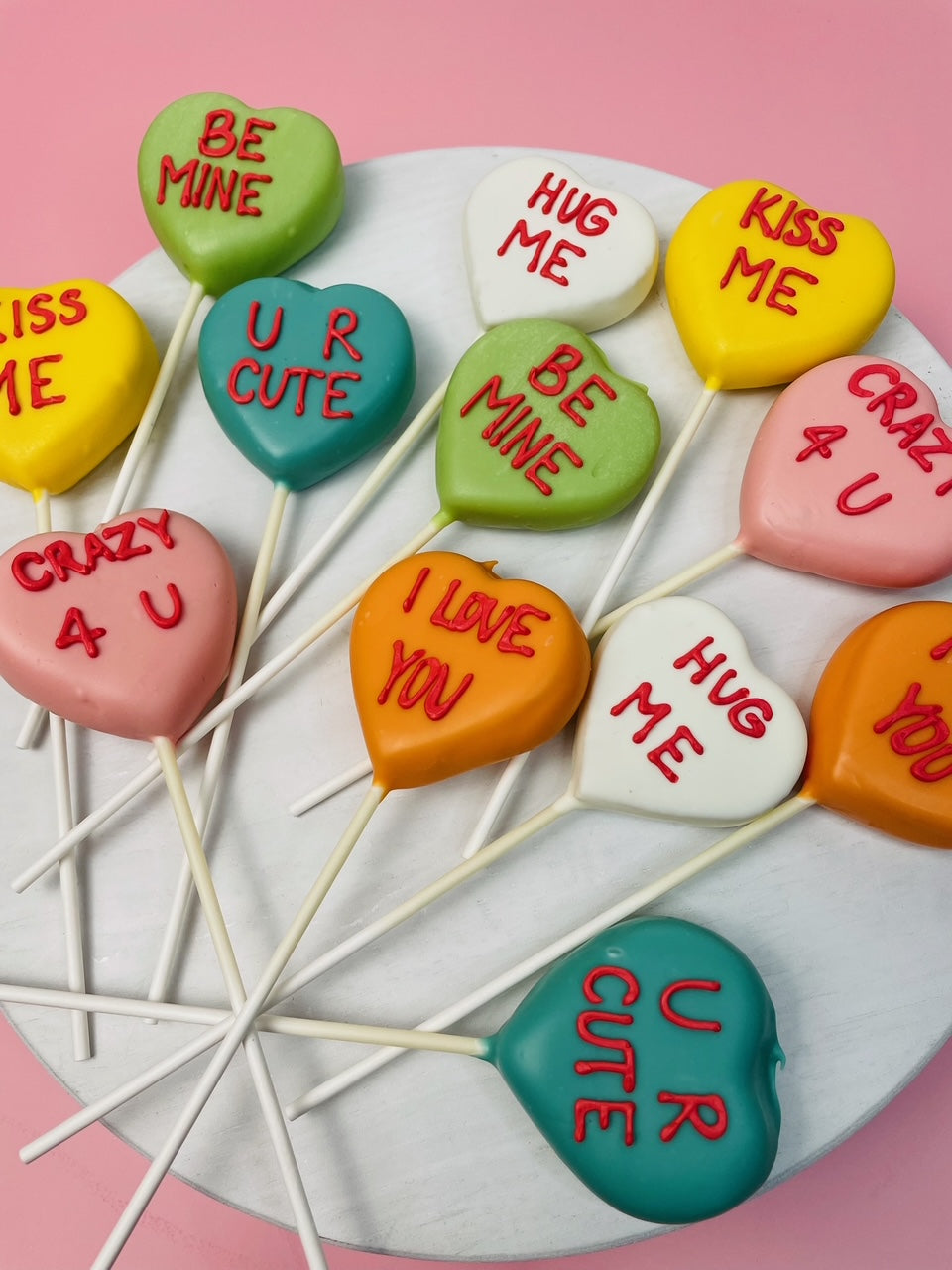 Valentine's Day Cake Pops, Set of 6