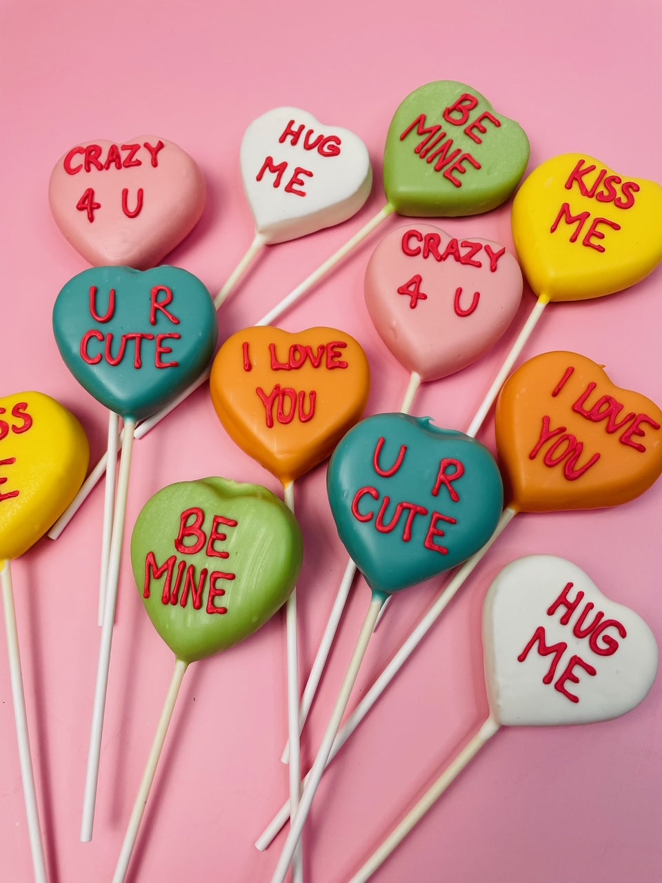 Valentine's Day Cake Pops, Set of 6